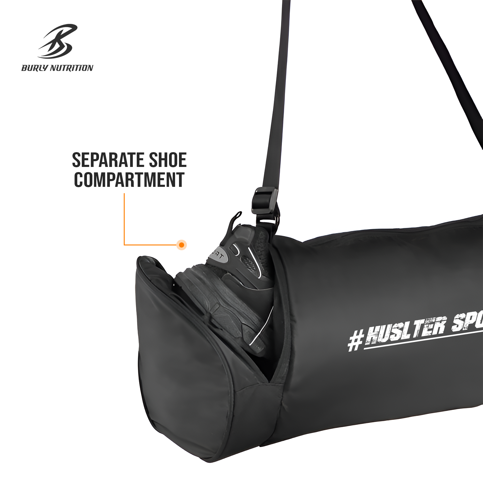 Black Duffel Gym Bag